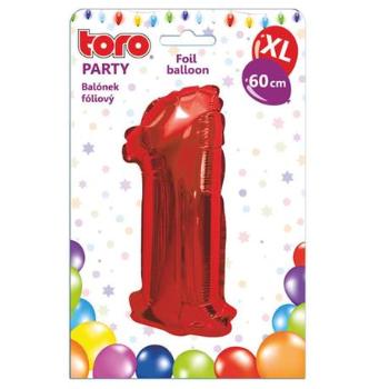 TORO Balónik fóliový TORO XL číslica &quot;1&quot; 60cm