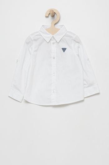 Detská košeľa Guess biela farba