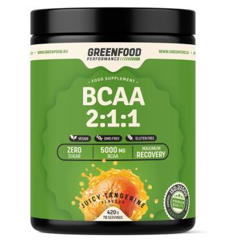 GREENFOOD NUTRITION Performance BCAA 2:1:1 šťavnatá mandarínka 420 g