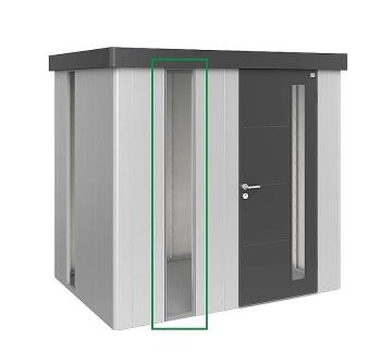 Biohort Panel z akrylového skla k domčeku Biohort NEO (strieborná metalíza)