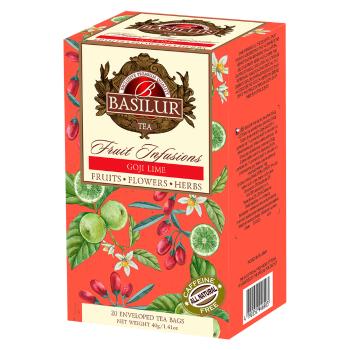 BASILUR Fruit goji & lime ovocný čaj 20 sáčkov