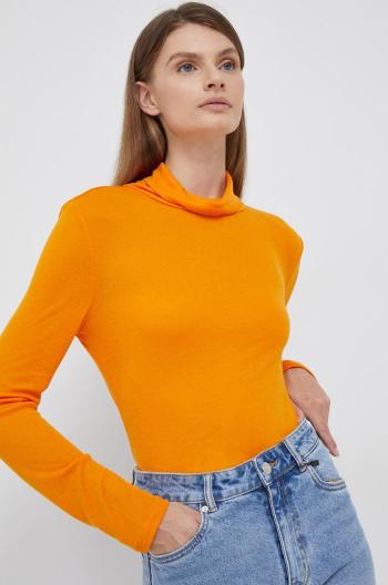 Rolák Vero Moda dámsky, oranžová farba