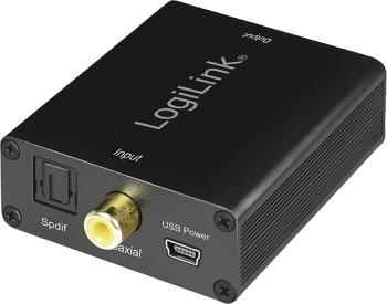 LogiLink CA0101  Toslink / cinch / jack audio adaptér  čierna