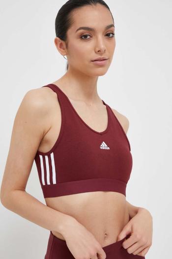 Športová podprsenka adidas bordová farba