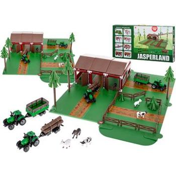 Farmárska ohrádka so zvieratami traktor Jasperland (ikonka_KX6027)