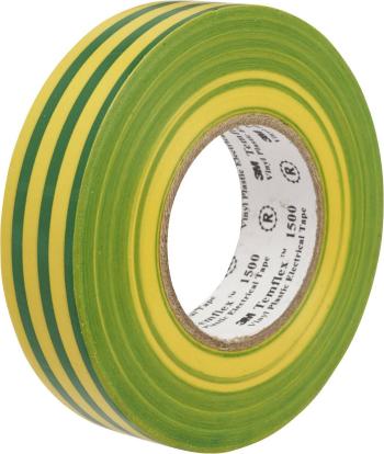 3M  TEMFLEX150019X25GY izolačná páska Temflex 1500 zelená, žltá (d x š) 25 m x 19 mm 1 ks