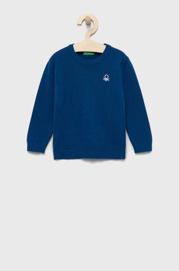Detský bavlnený sveter United Colors of Benetton tenký
