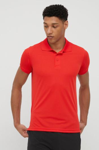 Polo tričko CMP pánske, červená farba, jednofarebné