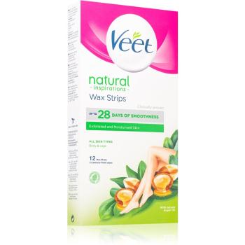 Veet Natural Inspirations™ voskové depilačné pásiky s arganovým olejom 12 ks