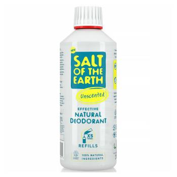 SALT OF THE EARTH Prírodný minerálny dezodorant Unscented bez vône náhradná náplň 500 ml