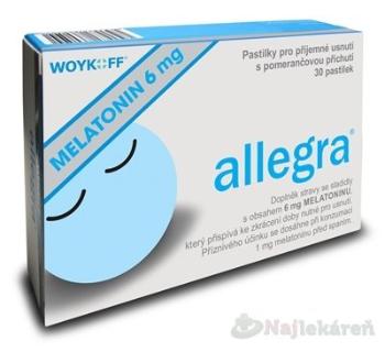 allegra MELATONÍN 6 mg, 30ks