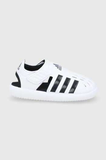 Detské sandále adidas GW0387 biela farba