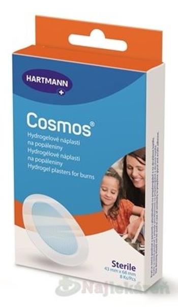 COSMOS Burns hydrogelové náplasti na popáleniny, sterilné (43 x 68 mm) 8 ks