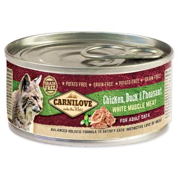 Konzerva CARNILOVE WMM Chicken, Duck & Pheasant for Adult Cats 100 g