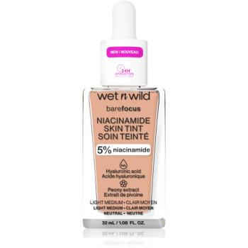 Wet n Wild Bare Focus Niacinamide Skin Tint ľahký hydratačný make-up odtieň Light Medium Sand 32 ml