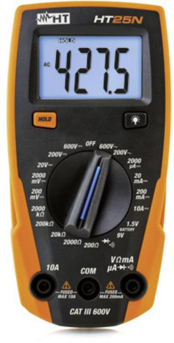 HT Instruments HT25N ručný multimeter  digitálne/y  CAT III 600 V Displej (counts): 2000