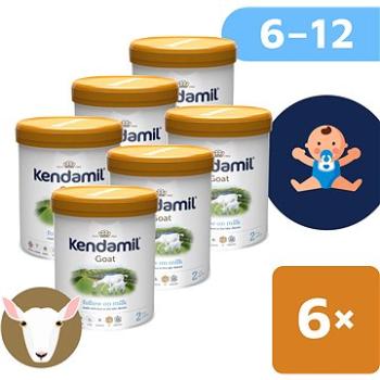 Kendamil Kozie pokračovacie mlieko 2 DHA+ (6× 800 g) (5056000503992)