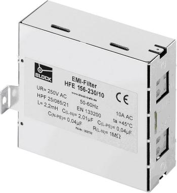 Block HFE 156-230/12 bezdrôtový odrušovací filter  250 V/AC 12 A  (š x v) 45 mm x 110 mm 1 ks