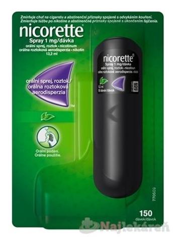 Nicorette Spray proti fajčeniu 13,2ml, mäta