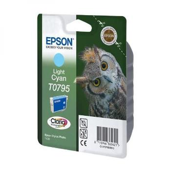 EPSON T0795 (C13T07954010) - originálna cartridge, svetlo azúrová, 11ml