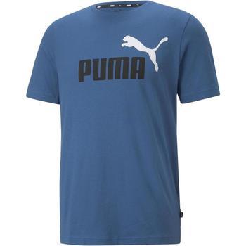 Puma  Tielka a tričká bez rukávov Essentials 2 Colour Logo  Modrá