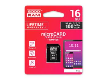 Karta pamäťová GOODRAM micro SD 16 GB s adaptérom