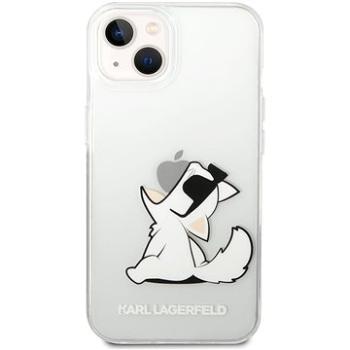 Karl Lagerfeld PC/TPU Choupette Eat Kryt pre iPhone 14 Plus Transparent (KLHCP14MCFNRC)