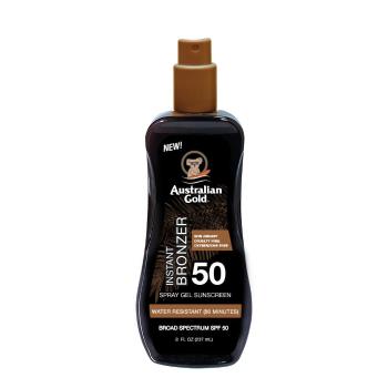 Australian Gold Spray Gel + Bronzer SPF 50 237 ml