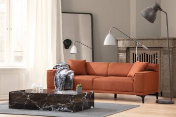 Sofahouse Dizajnová 3-miestna sedačka Dellyn 212 cm oranžová