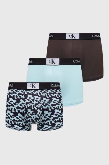 Boxerky Calvin Klein Underwear 3-pak pánske,zelená farba,000NB3532E