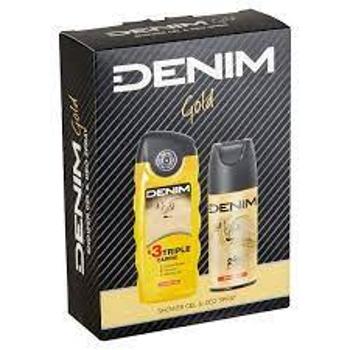 DENIM GIFT SET GOLD SHOWER GEL 250 ML+DEO 150 ML