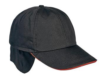 EMERTON zimná čiapka čierna/oranžová XL