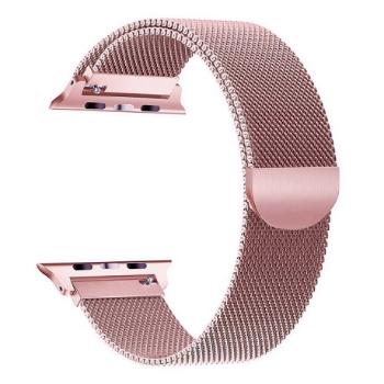 BStrap Milanese remienok na Apple Watch 42/44/45mm, Rose Pink (SAP004C13)
