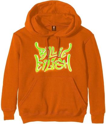 Billie Eilish Mikina Airbrush Flames Blohsh Orange M