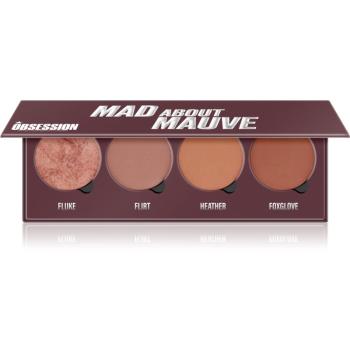 Makeup Obsession Mad About Mauve paleta líceniek 4 x 2.50 g