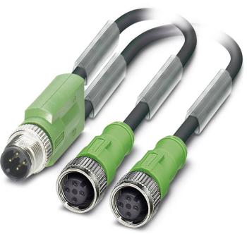 Sensor/Actuator cable SAC-3P-M12Y/2X1,5-PUR/M12FS B 1668975 Phoenix Contact