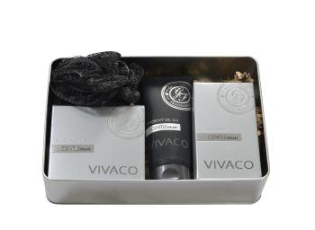 VIVACO Darčekové balenie Gentleman silver edition - EDP 50ml + sprchový gél 200ml + voda po holení 100ml + 1x darček