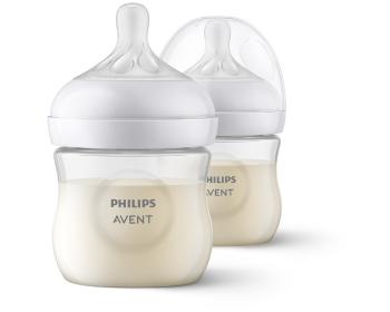 Avent flaša Natural Response priehľadná cumlík s ventilom AirFree 125 ml 1x2 ks