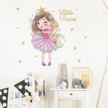 Samolepka na stenu/Tapeta Little Princess KP16474