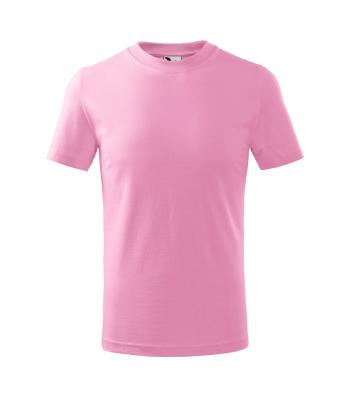 MALFINI Detské tričko Basic - Ružová | 110 cm (4 roky)