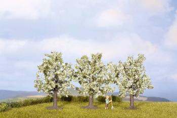 NOCH  25511 balíček so stromom ovocný strom 45 do 45 mm biela, rozkvitnuté kvety 3 ks
