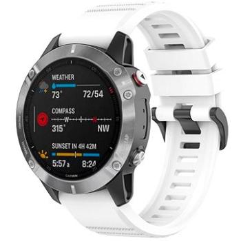 FIXED Silicone Strap na Garmin QuickFit 22 mm biely (FIXSST-QF22MM-WH)