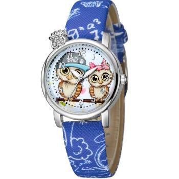 OEM Detské Hodinky Owl  KP11303 modrá