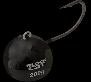 Black cat jigová hlava fire ball čierna - 200 g