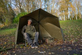 Korum prístrešok progress graphite brolly shelter 50”