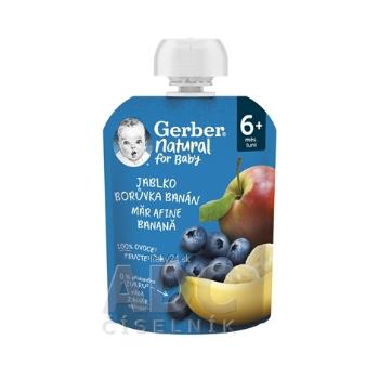 Gerber Natural Kapsička Jablko, čučoriedka a banán