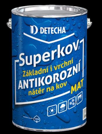 SUPERKOV - Antikorózna syntetická farba 2v1 čierna matná (superkov) 5 kg