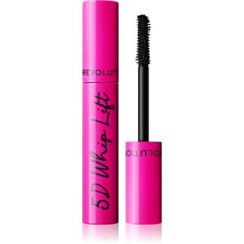 Makeup Revolution 5D Lash Whip Lift predlžujúca riasenka pre plné mihalnice odtieň Black 12 ml