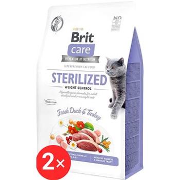 Brit Care Cat Grain-Free Sterilized Weight Control 2 × 0,4 kg (KRMK035ss)