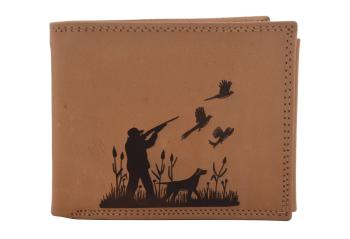 Pánska peňaženka MERCUCIO natural vzor 54 poľovník s puškou 2911911